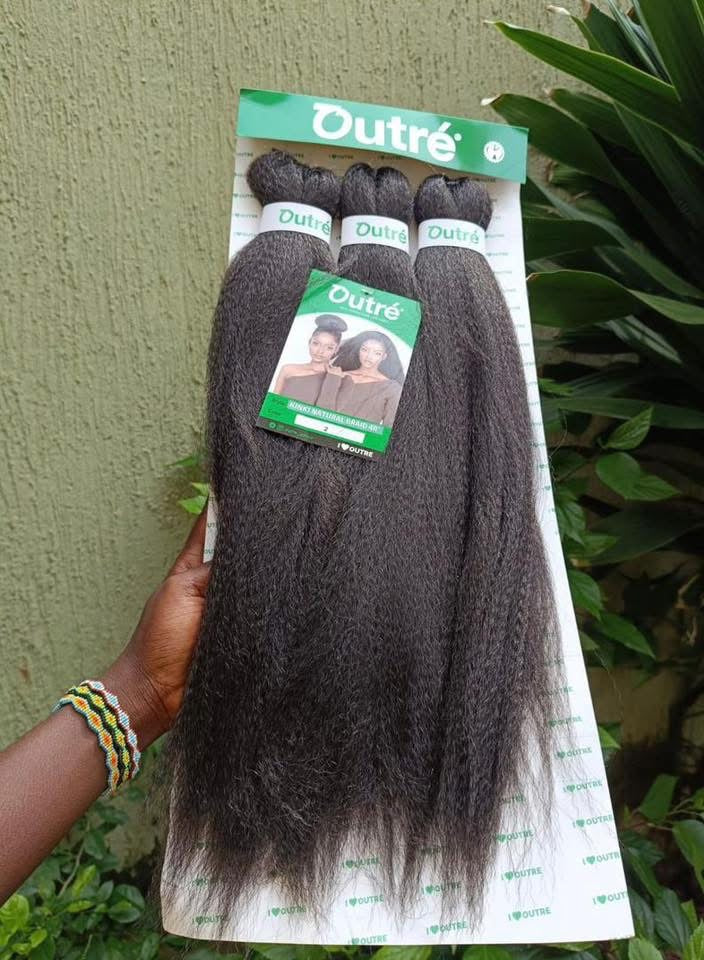 3 Bundles Colour 1 Black Crochet Vixen Hair Braids