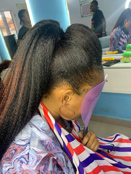 Leave Out Invisible Hairline Crochet Hairstyle (HAIR INCLUDED) (Kinky Hair)/Crochet Vixen